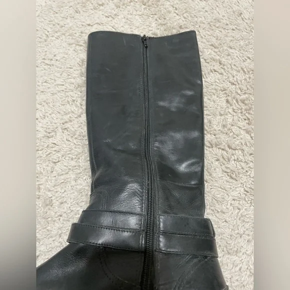 Sperry Black Leather Knee-High Boots - Picture 7 of 10